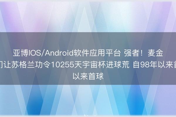 亚博IOS/Android软件应用平台 强者！麦金破门让苏格兰功令10255天宇宙杯进球荒 自98年以来首球