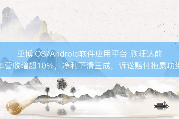 亚博IOS/Android软件应用平台 欣旺达前年营收增超10%,净利下滑三成,诉讼赔付拖累功绩